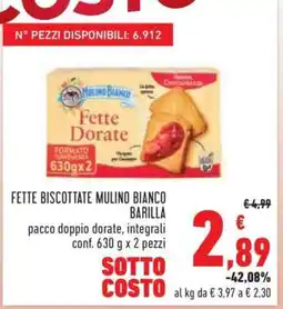 Conad Fette Biscottate Mulino Bianco Barilla offerta