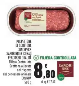 Conad Polpettone di Scottona con Speck offerta