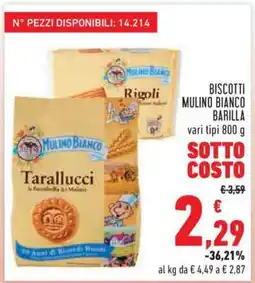 Conad Biscotti Mulino Bianco Barilla offerta