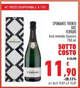 Conad Spumante Trento DOC Ferrari offerta