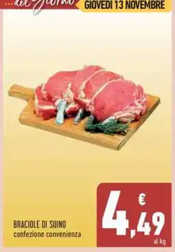 Conad Braciole di suino offerta