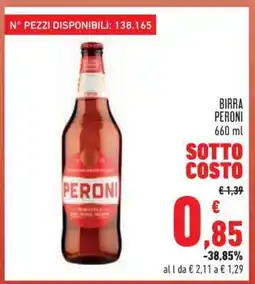 Conad Birra Peroni offerta