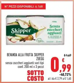 Conad Bevanda alla frutta Skipper Zuegg offerta