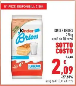 Conad Kinder Brioss offerta