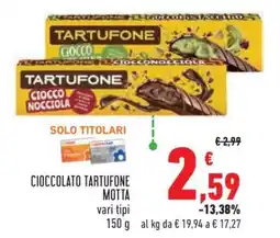 Conad Cioccolato Tartufone Motta offerta