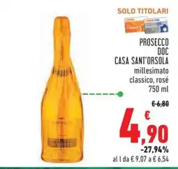 Conad Prosecco DOC Casa Sant'Orsola offerta