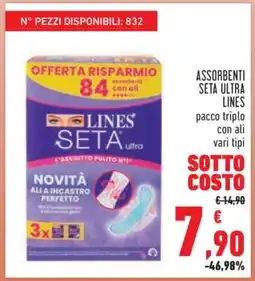 Conad Assorbenti Seta Ultra Lines offerta