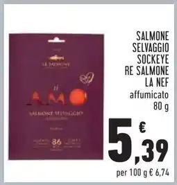 Conad SALMONE SELVAGGIO SOCKEYE RE SALMONE LA NEF offerta