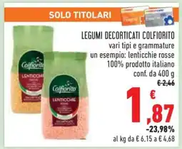 Conad LEGUMI DECORTICATI COLFIORITO offerta