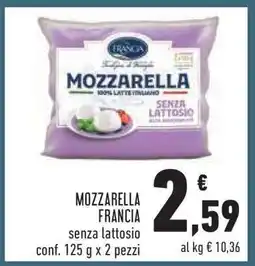 Conad Mozzarella Francia offerta