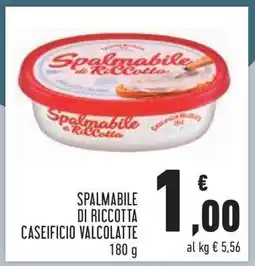 Conad SPALMABILE DI RICOTTA CASEIFICIO VALCOLAITE offerta
