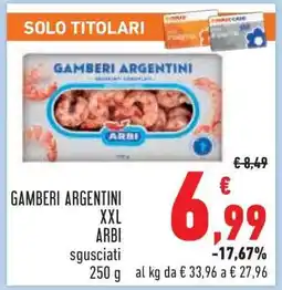 Conad GAMBERI ARGENTINI XXL ARBI offerta