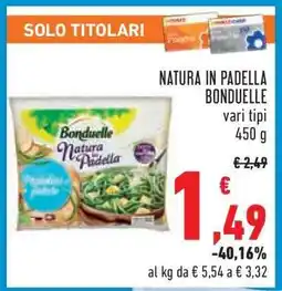 Conad Natura in Padella Bonduelle offerta