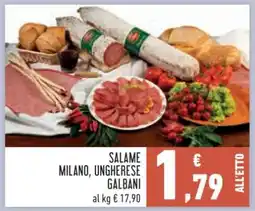 Conad SALAME MILANO/UNGHERESE GALBANI offerta