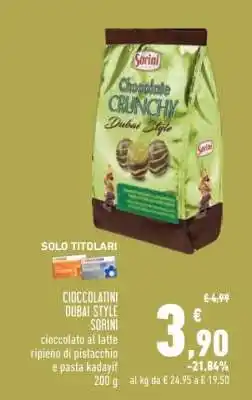 Conad CIOCCOLATINI DUBAI STYLE SORINI offerta