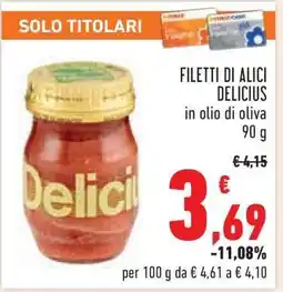Conad Filetti di Alici Delicius offerta
