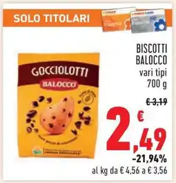 Conad Biscotti Balocco offerta