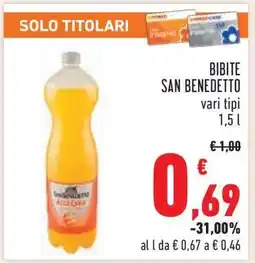Conad Bibite San Benedetto offerta
