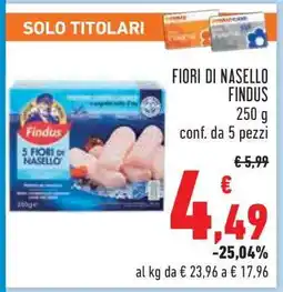 Conad FIORI DI NASELLO FINDUS offerta