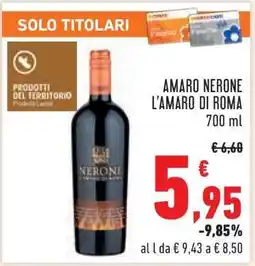 Conad AMARO NERONE L'AMARO DI ROMA offerta