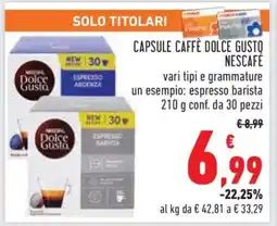 Conad CAPSULE CAFFÈ DOLCE GUSTO NESCAFÉ offerta