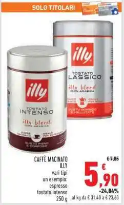 Conad Caffè Macinato Illy offerta
