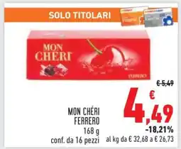 Conad Mon Chéri Ferrero offerta