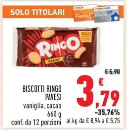 Conad BISCOTTI RINGO PAVESI offerta