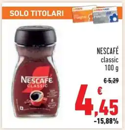 Conad NESCAFÉ classic 100 g offerta