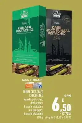 Conad DUBAI CHOCOLATE CHOCO LAKE offerta