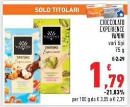 Conad CIOCCOLATO EXPERIENCE VANINI offerta