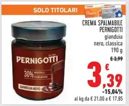 Conad Crema Spalmabile Pernigotti offerta