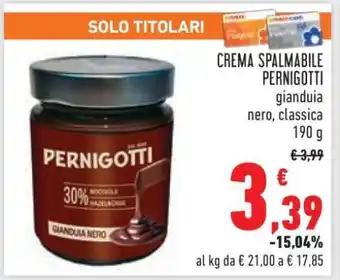 Conad Crema Spalmabile Pernigotti offerta