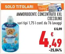 Conad Ammorbidente Concentrato XXL Coccolino offerta