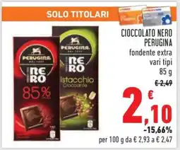 Conad Cioccolato Nero Perugina offerta
