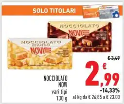 Conad Nocciolato Novi offerta