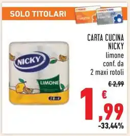 Conad CARTA CUCINA NICKY offerta