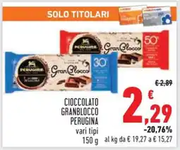 Conad Cioccolato GranBlocco Perugina offerta