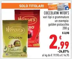 Conad Cioccolatini Witor's offerta