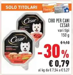Conad CIBO PER CANI CESAR offerta