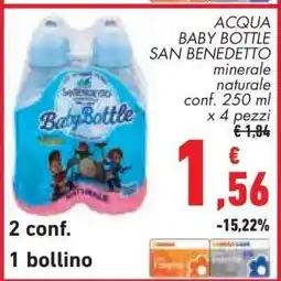 Conad ACQUA BABY BOTTLE SAN BENEDETTO offerta