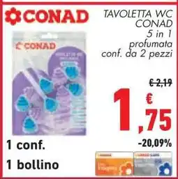 Conad TAVOLETTA WC CONAD offerta