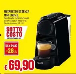 Famila Nespresso Essenza Mini EN85.B offerta