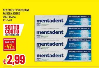 Famila MENTADENT PROTEZIONE FAMIGLIA IGIENE QUOTIDIANA offerta