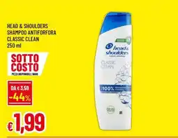Famila HEAD & SHOULDERS SHAMPOO ANTIFORFORA CLASSIC CLEAN 250 ml offerta