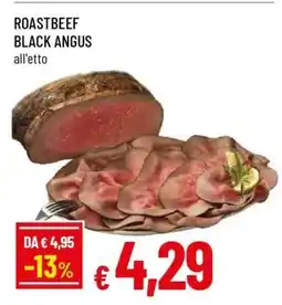 Famila ROASTBEEF BLACK ANGUS offerta