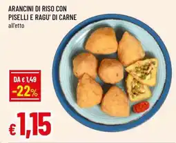 Famila Arancini di riso con piselli e ragu' di carne offerta