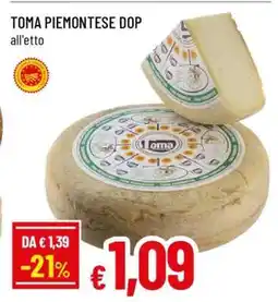Famila Toma Piemontese DOP offerta