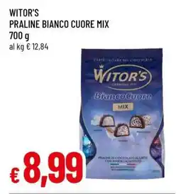 Famila WITOR'S PRALINE BIANCO CUORE MIX offerta