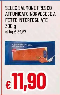 Famila SELEX SALMONE FRESCO AFFUMICATO NORVEGESE A FETTE INTERFOGLIATE offerta